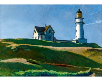 Edward Hopper, Lighthouse Hill, 1927 | Art Print | Canvas Print | Fine Art Poster | Art Reproduction | Archival Giclee | Gift Wrapped