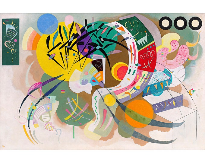 Wassily Kandinski, Dominant Curve, 1936 | Art Print | Canvas Print | Fine Art Poster | Art Reproduction | Archival Giclee | Gift Wrapped