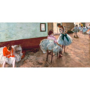 Edgar Degas, The Dance Lesson, 1879 | Art Print | Canvas Print | Fine Art Poster | Art Reproduction | Archival Giclee | Gift Wrapped