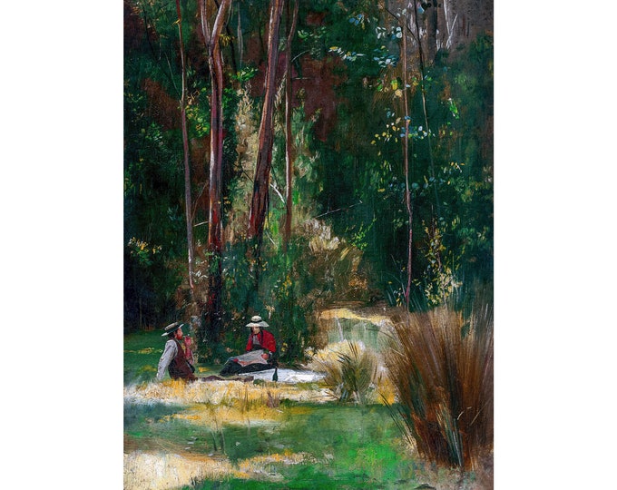 Tom Roberts, A Sunday Afternoon, 1887 | Art Print | Canvas Print | Fine Art Poster | Art Reproduction | Archival Giclee | Gift Wrapped