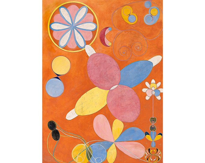 Hilma af Klint, The Ten Largest No. 4, Youth 1907 | Art Print | Canvas Print | Fine Art Poster | Art Reproduction | Archival | Gift Wrapped