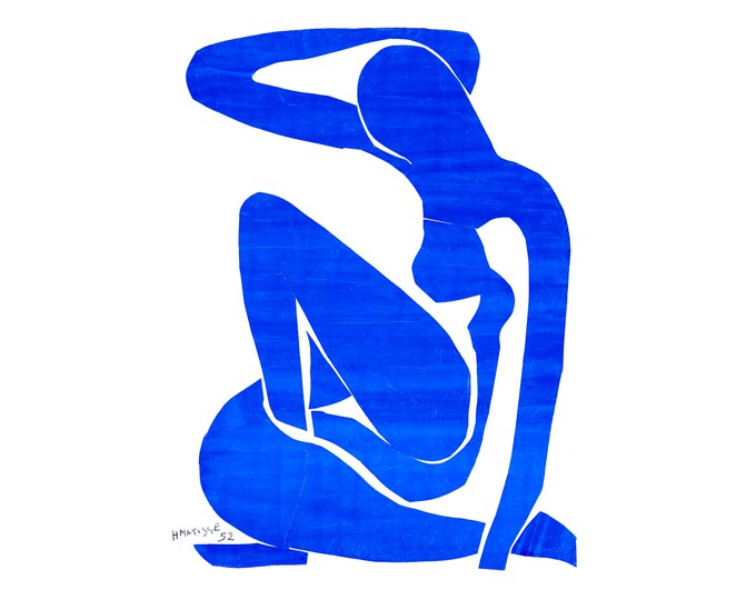 Henri Matisse, Blue Nude, 1952 | Art Print | Canvas Print | Fine Art Poster | Art Reproduction | Archival Giclee | Gift Wrapped