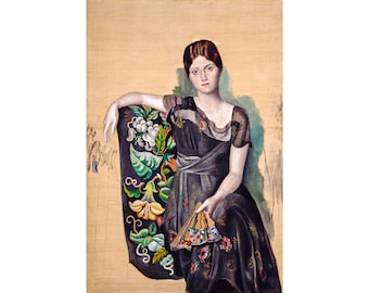 Pablo Picasso, Olga in an Armchair, 1918 | Art Print | Canvas Print | Fine Art Poster | Art Reproduction | Archival Giclee | Gift Wrapped
