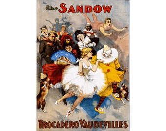 Vaudeville The Sandow | Art Print | Canvas Print | Fine Art Poster | Art Reproduction | Archival Giclee | Gift Wrapped