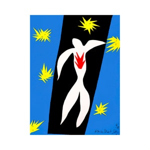 Henri Matisse, The Fall of Icarus, 1943 | Art Print | Canvas Print | Fine Art Poster | Art Reproduction | Archival Giclee | Gift Wrapped