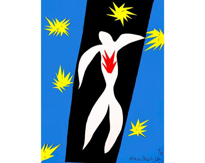 Henri Matisse, The Fall of Icarus, 1943 | Art Print | Canvas Print | Fine Art Poster | Art Reproduction | Archival Giclee | Gift Wrapped