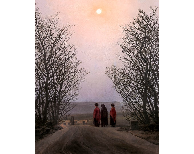 Caspar David Friedrich, Easter Morning, 1835 | Art Print | Canvas Print | Fine Art Poster | Art Reproduction | Archival Giclee | Gift Wrap