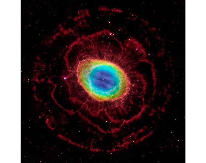 Ring Nebula, NASA Space Art | Art Print | Canvas Print | Fine Art Poster | Art Reproduction | Archival Giclee | Gift Wrapped
