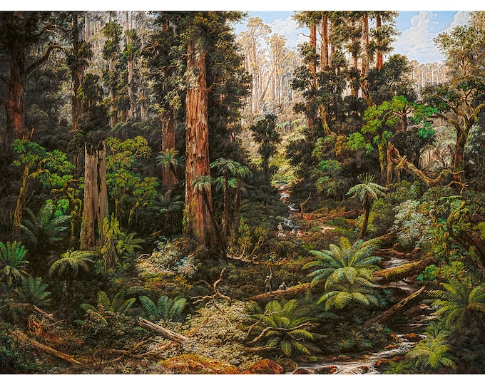Isaac Whitehead, In the Sassafras Valley, Victoria, 1875 | Art Print | Canvas Print | Fine Art Poster | Art Reproduction | Archival Giclee
