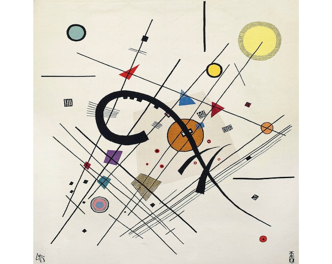 After Kandinsky, Sur fond blanc, 1923 | Art Print | Canvas Print | Fine Art Poster | Art Reproduction | Archival Giclee | Gift Wrapped