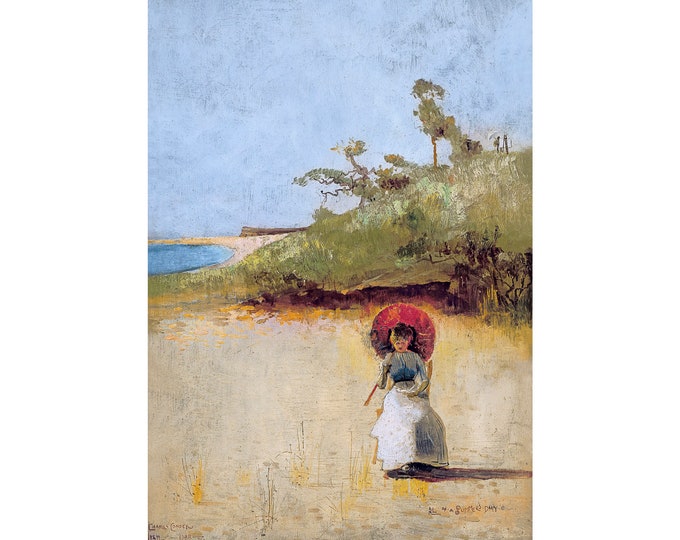 Charles Conder, All on a Summer's Day, 1888 | Art Print | Canvas Print | Fine Art Poster | Art Reproduction | Archival Giclee | Gift Wrapped