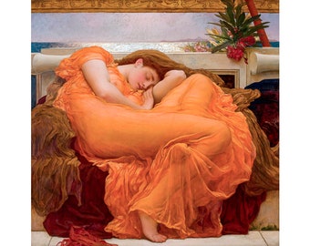 Frederic Leighton, Flaming June, 1895 | Art Print | Canvas Print | Fine Art Poster | Art Reproduction | Archival Giclee | Gift Wrapped