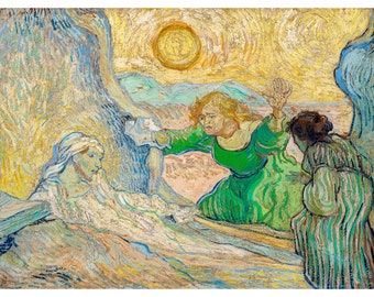 Van Gogh, The Raising of Lazarus, 1890 | Art Print | Canvas Print | Fine Art Poster | Art Reproduction | Archival Giclee | Gift Wrapped