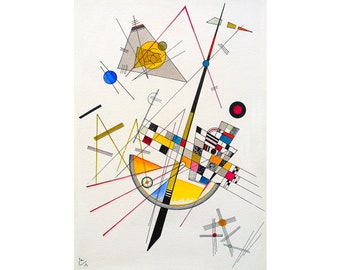 Wassily Kandinsky, Delicate Tension, 1923 | Art Print | Canvas Print | Fine Art Poster | Art Reproduction | Archival Giclee | Gift Wrapped