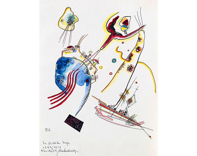 Wassily Kandinsky, Im glücklichen Hafen (In the Happy Harbour), 1923 | Art Print | Canvas Print | Fine Art Poster | Art Reproduction