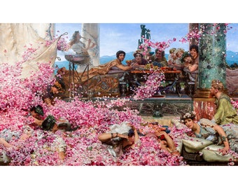 Lawrence Alma-Tadema, The Roses of Heliogabalus, 1888 | Art Print | Canvas Print | Fine Art Poster | Art Reproduction | Archival Giclee
