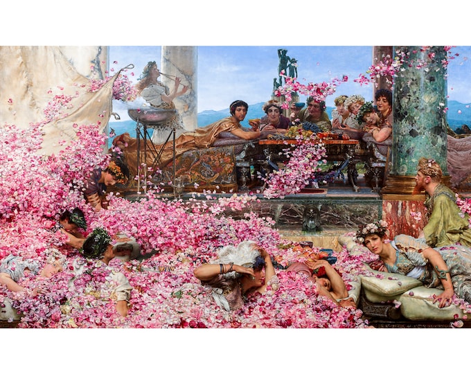 Lawrence Alma-Tadema, The Roses of Heliogabalus, 1888 | Art Print | Canvas Print | Fine Art Poster | Art Reproduction | Archival Giclee
