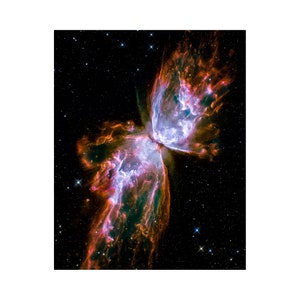 Butterfly Nebula, NASA Space Art, NGC 6302 | Art Print | Canvas Print | Fine Art Poster | Art Reproduction | Archival Giclee | Gift Wrapped