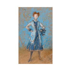 James Whistler, The Blue Girl, 1874 | Art Print | Canvas Print | Fine Art Poster | Art Reproduction | Archival Giclee | Gift Wrapped