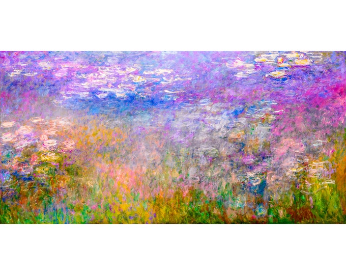 Claude Monet, Water Lilies, 1926 | Art Print | Canvas Print | Fine Art Poster | Art Reproduction | Archival Giclee | Gift Wrapped