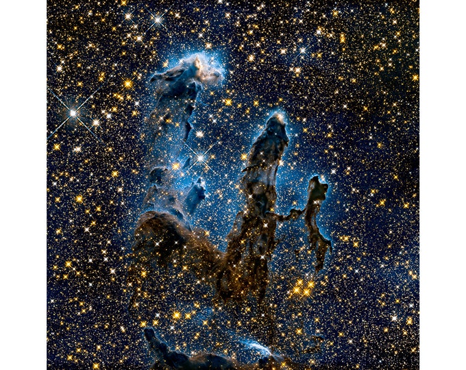 Eagle Nebula’s Pillars of Creation, NASA Space Art | Art Print | Canvas Print | Fine Art Poster | Art Reproduction | Archival Giclee | Gift