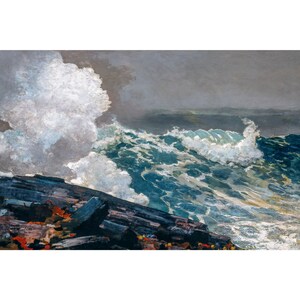 Winslow Homer, Northeaster, 1895 | Art Print | Canvas Print | Fine Art Poster | Art Reproduction | Archival Giclee | Gift Wrapped