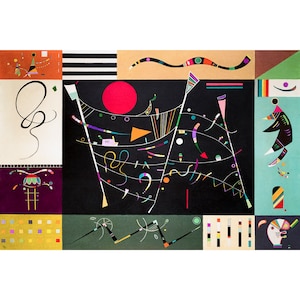 Wassily Kandinsky, The Whole, 1940 | Art Print | Canvas Print | Fine Art Poster | Art Reproduction | Archival Giclee | Gift Wrapped