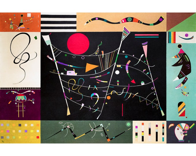Wassily Kandinsky, The Whole, 1940 | Art Print | Canvas Print | Fine Art Poster | Art Reproduction | Archival Giclee | Gift Wrapped