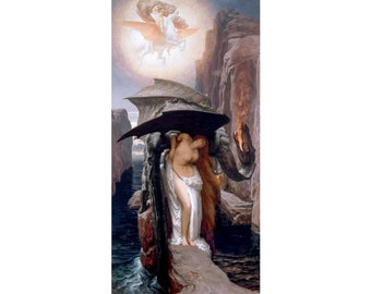 Frederic Leighton, Perseus and Andromeda, 1891 | Art Print | Canvas Print | Fine Art Poster | Art Reproduction | Archival Giclee | Gift Wrap