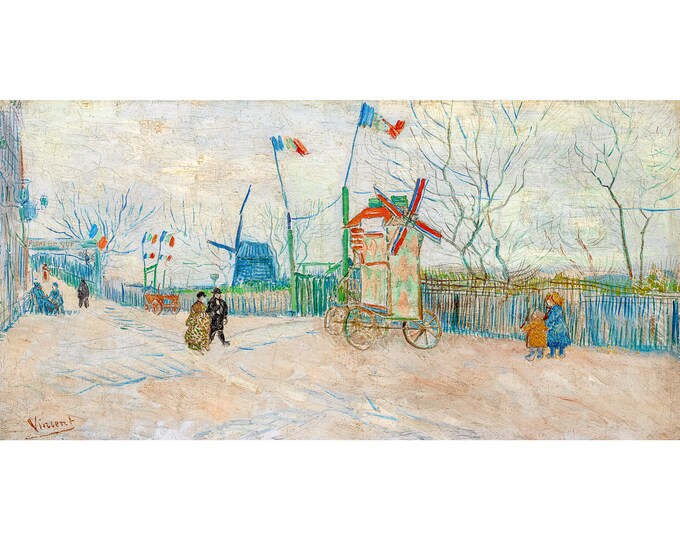 Van Gogh, Impasse des Deux Frères, 1887 | Art Print | Canvas Print | Fine Art Poster | Art Reproduction | Archival Giclee | Gift Wrapped