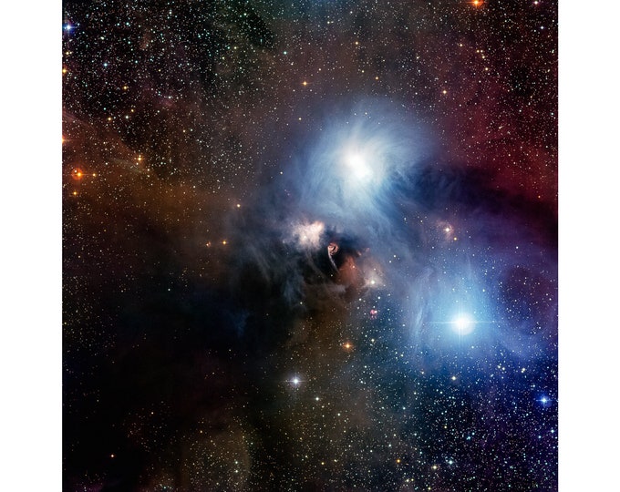 Stars and Dust in Corona Australis, NASA Space Art | Art Print | Canvas Print | Fine Art Poster | Art Reproduction | Archival Giclee | Gift