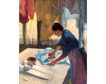 Edgar Degas, Woman Ironing, begun, 1876 | Art Print | Canvas Print | Fine Art Poster | Art Reproduction | Archival Giclee | Gift Wrapped