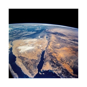 Earth, Space Shuttle Columbia, NASA Space Art | Art Print | Canvas Print | Fine Art Poster | Art Reproduction | Archival Giclee | Gift Wrap