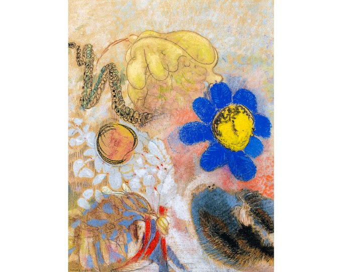 Odilon Redon, Flore Sous Marine, Redon Art | Art Print | Canvas Print | Fine Art Poster | Art Reproduction | Archival Giclee | Gift Wrapped