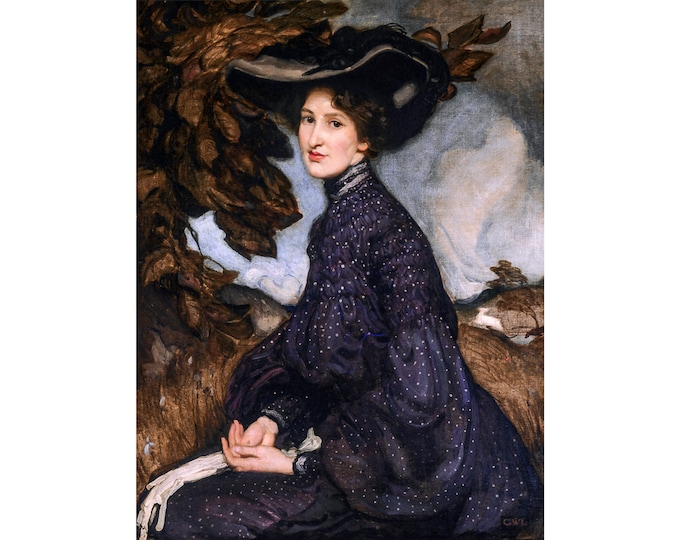 George W Lambert, Miss Thea Proctor, 1903 | Art Print | Canvas Print | Fine Art Poster | Art Reproduction | Archival Giclee | Gift Wrapped
