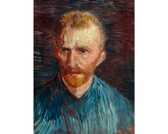 Van Gogh - Self-Portrait, (1887), Canvas Print or Fine Art Giclee - Enhanced