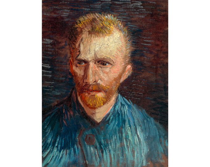 Van Gogh, Self-Portrait, 1887 | Art Print | Canvas Print | Fine Art Poster | Art Reproduction | Archival Giclee | Gift Wrapped