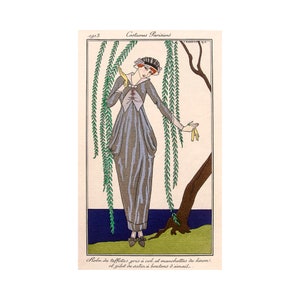 George Barbier, Costumes Parisiens No.91, 1913 | Art Print | Canvas Print | Fine Art Poster | Art Reproduction | Archival Giclee | Gift Wrap