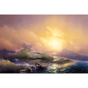 Ivan Aivazovsky, The Ninth Wave, 1850 | Art Print | Canvas Print | Fine Art Poster | Art Reproduction | Archival Giclee | Gift Wrapped