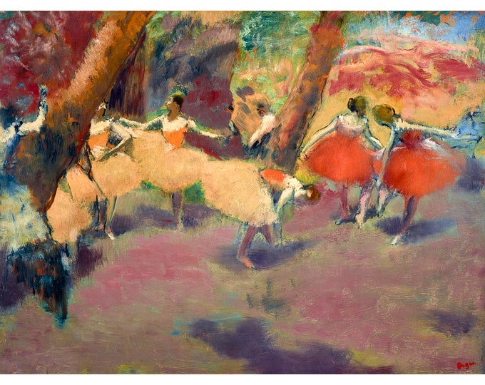Edgar Degas, Before the Performance, 1896 | Art Print | Canvas Print | Fine Art Poster | Art Reproduction | Archival Giclee | Gift Wrapped
