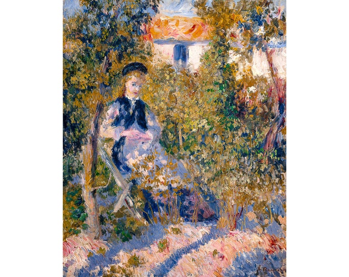 Auguste Renoir, Nini in the Garden, 1876 | Art Print | Canvas Print | Fine Art Poster | Art Reproduction | Archival Giclee | Gift Wrapped