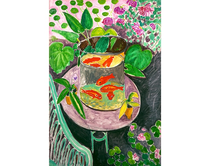 Henri Matisse, The Goldfish, 1912 | Art Print | Canvas Print | Fine Art Poster | Art Reproduction | Archival Giclee | Gift Wrapped