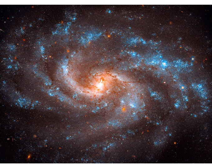 Galaxy in Virgo, NASA Space Art | Art Print | Canvas Print | Fine Art Poster | Art Reproduction | Archival Giclee | Gift Wrapped