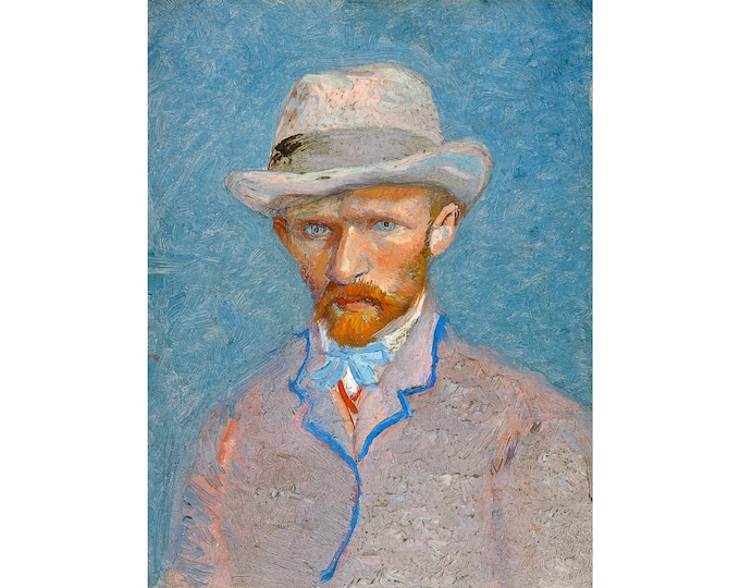 Van Gogh, Self-Portrait, 1887 | Art Print | Canvas Print | Fine Art Poster | Art Reproduction | Archival Giclee | Gift Wrapped