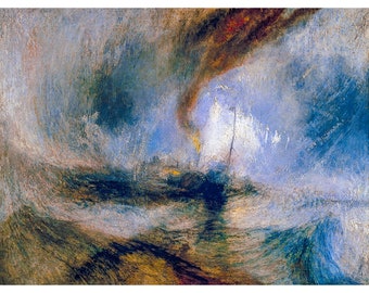 J. M. W. Turner, Snow Storm, 1842 | Art Print | Canvas Print | Fine Art Poster | Art Reproduction | Archival Giclee | Gift Wrapped