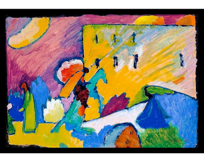 Wassily Kandinsky, Study for Improvisation 3, 1909 | Art Print | Canvas Print | Fine Art Poster | Art Reproduction | Archival Giclee | Gift