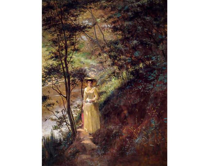 Frederick McCubbin, Letter, 1884 | Art Print | Canvas Print | Fine Art Poster | Art Reproduction | Archival Giclee | Gift Wrapped
