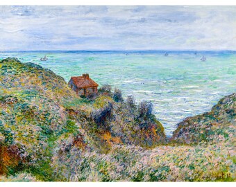 Claude Monet, Cabin of the Customs Watch, 1882 | Art Print | Canvas Print | Fine Art Poster | Art Reproduction | Archival Giclee | Gift Wrap