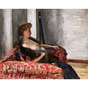Pierre Bonnard, Portrait of a Woman, Portrait de femme, 1910 | Print | Canvas Print | Fine Art Poster | Art Reproduction | Archival Giclee