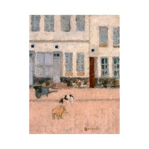 Pierre Bonnard, Two Dogs in a Deserted Street, 1894 | Art Print | Canvas Print | Fine Art Poster | Art Reproduction | Giclee | Gift Wrapped
